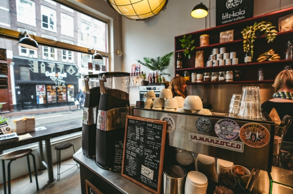 Concerto koffie raam